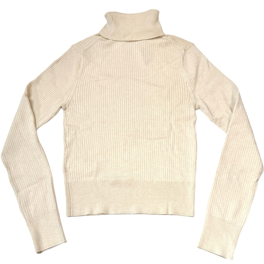 J. Crew Tencel Lyocell-Blend Ribbed Turtleneck Sweater - Picture 8 of 15